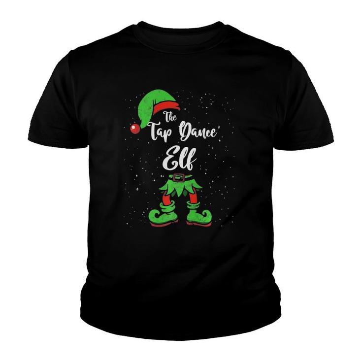 Tap Dance Elf Matching Family Christmas Pajama Costume  Youth T-shirt