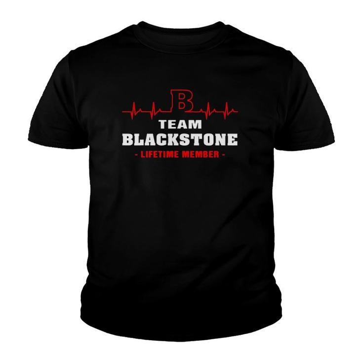 Team Blackstone Lifetime Member Proud Family Surname Youth T-shirt