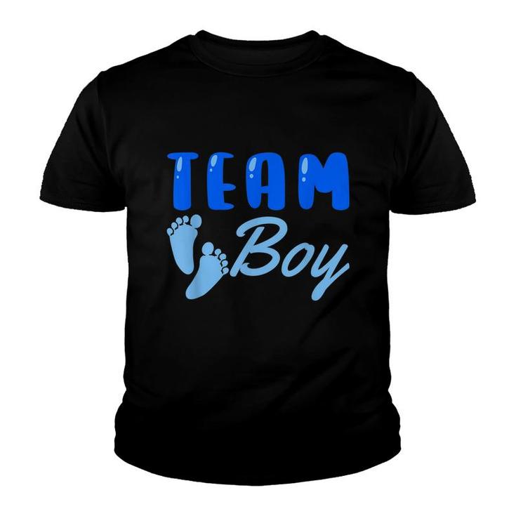 Team Boy Gender Reveal Party Baby Shower Family Matching  Youth T-shirt