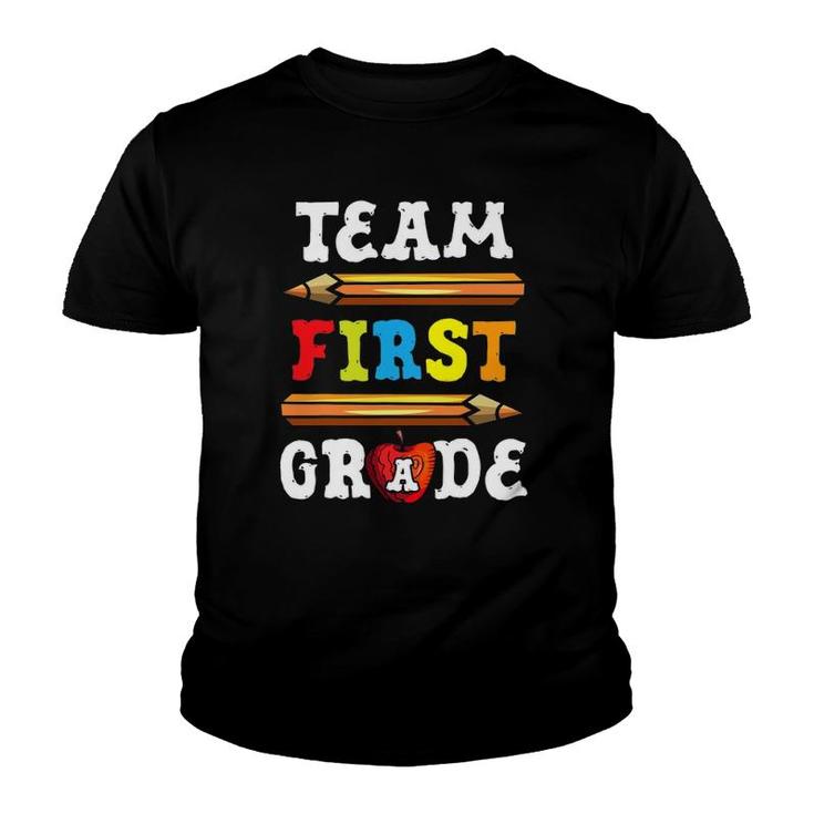 Team First Grade Back To School 1St Grade Teacher Youth T-shirt