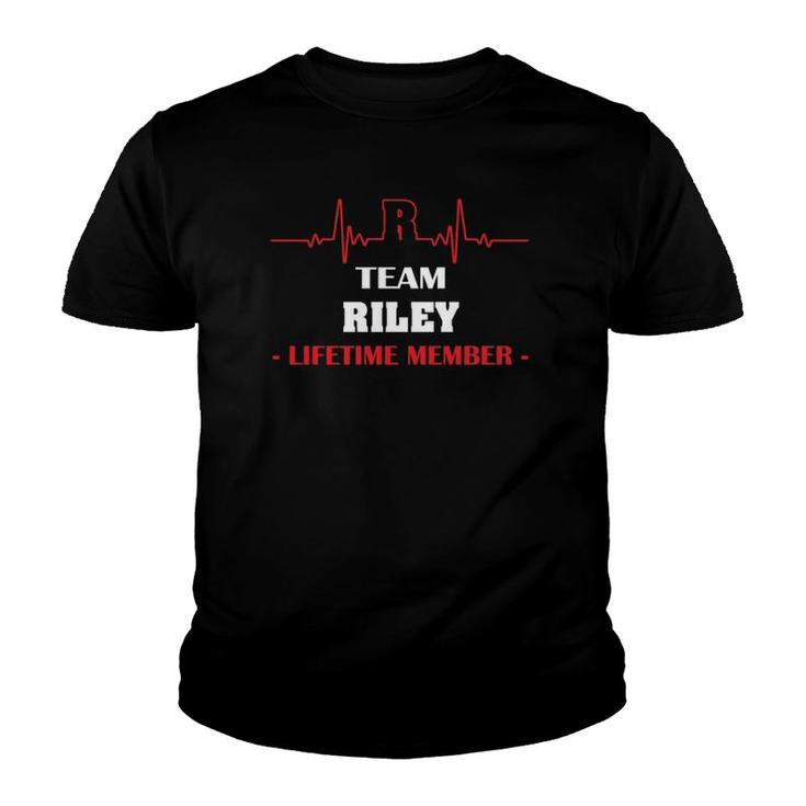 Team Riley Lifetime Member Blood Completely Family Youth T-shirt