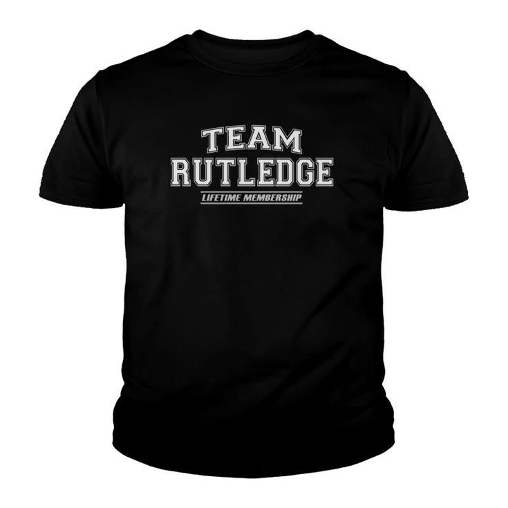 Team Rutledge Proud Family Surname Last Name Youth T-shirt