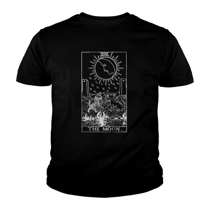 The Moon Tarot Vintage Design Youth T-shirt