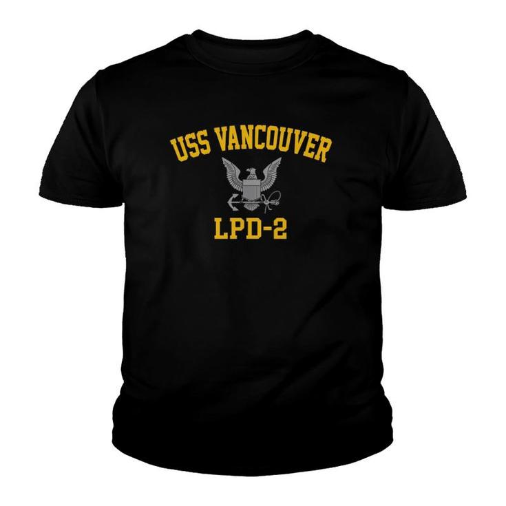 Uss Vancouver Lpd 2 Gift Youth T-shirt