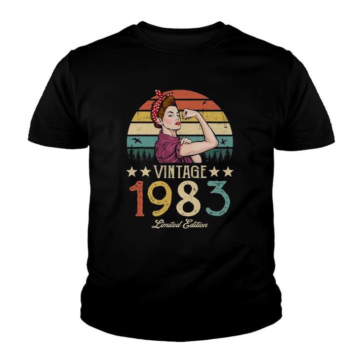 Vintage 1983 Limited Edition 1983 39Th Birthday 39 Years Old Youth T-shirt