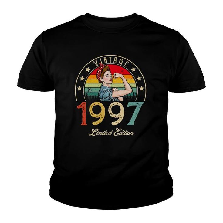 Vintage 1997 Limited Edition 1997 25Th Birthday 25 Years Old Youth T-shirt