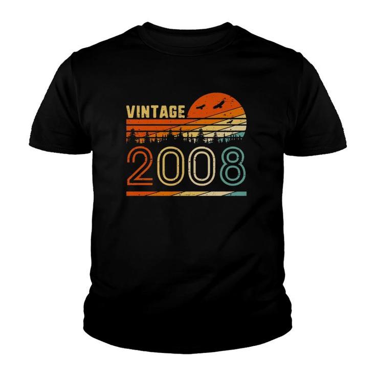 Vintage 2008 Retro 12Th Birthday Gift Fun B-Day 12 Years Old  Youth T-shirt