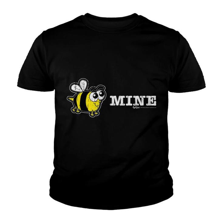 Vintage Bee Mine Valentines Day Novelty Gift Youth T-shirt
