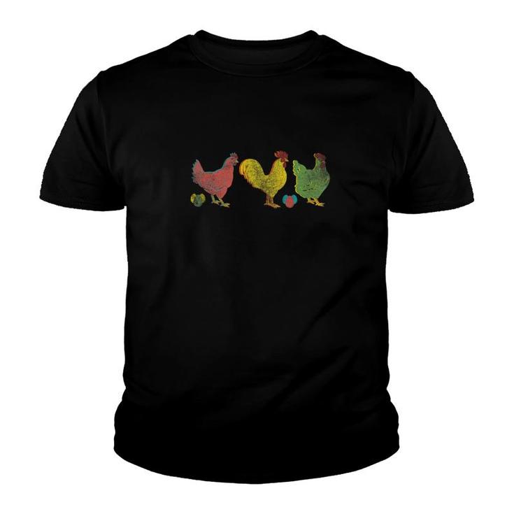Vintage Chicken  Chicken Owner Gift Youth T-shirt