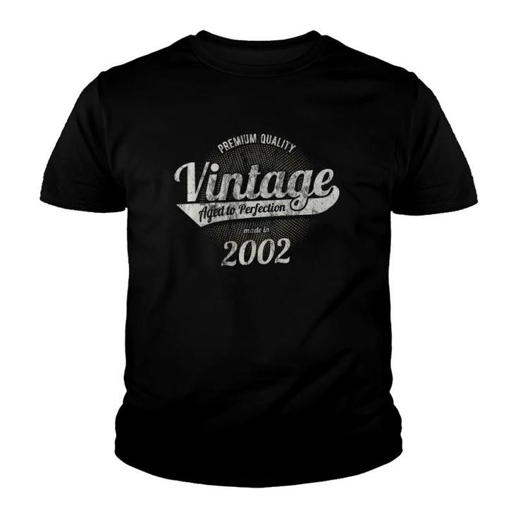 Vintage Est 2002 Classic 19 Years Old 19Th Birthday  Youth T-shirt