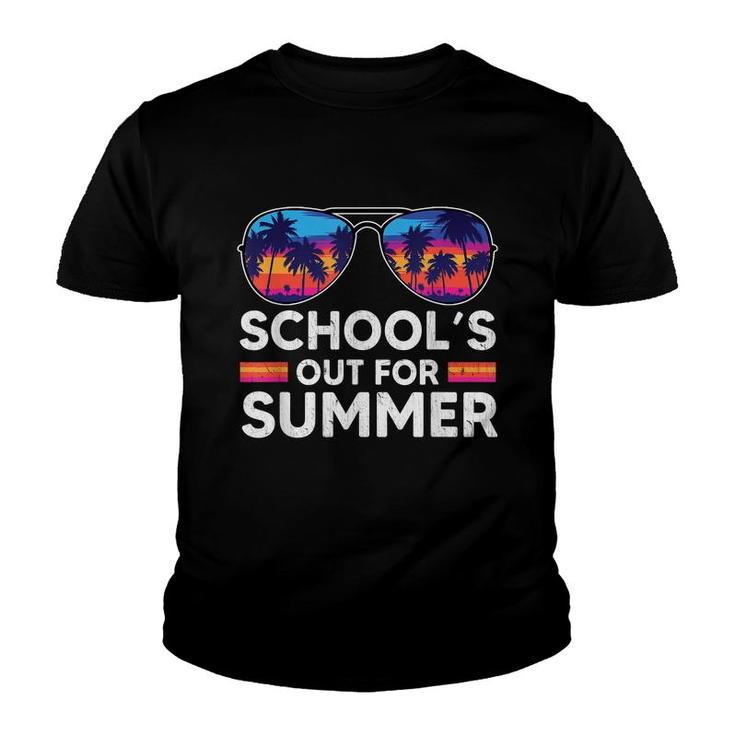 Vintage Last Day Of School Schools Out For Summer Teacher Youth T-shirt