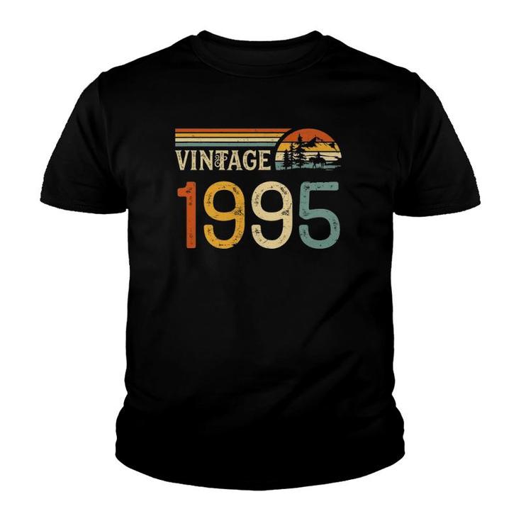Vintage Made In 1995 27Th Birthday Gift Retro Classic 1995 Ver2 Youth T-shirt