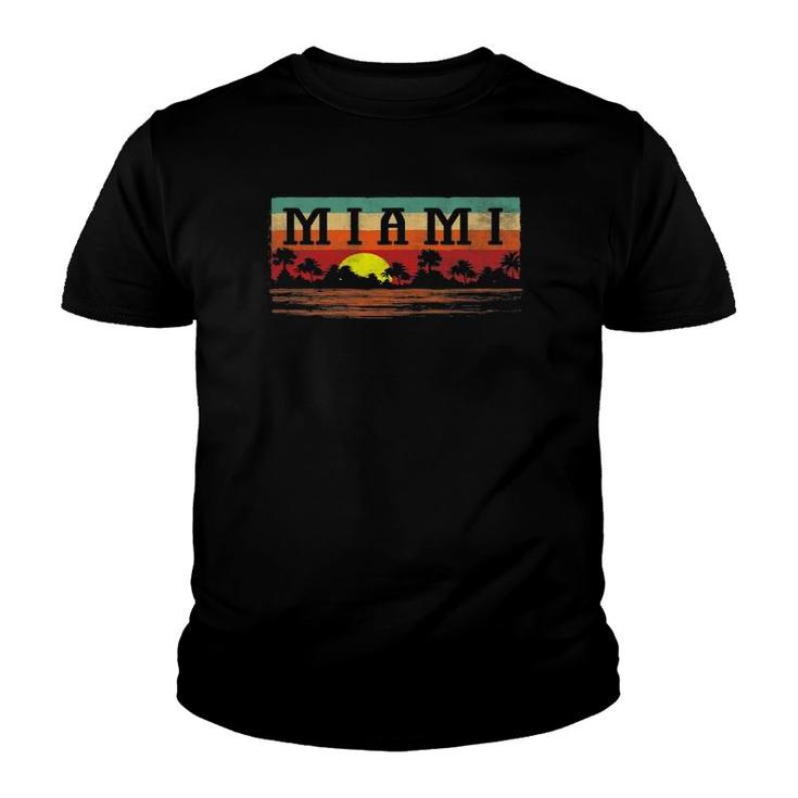 Vintage Miami Beach Florida  Retro Miami Youth T-shirt