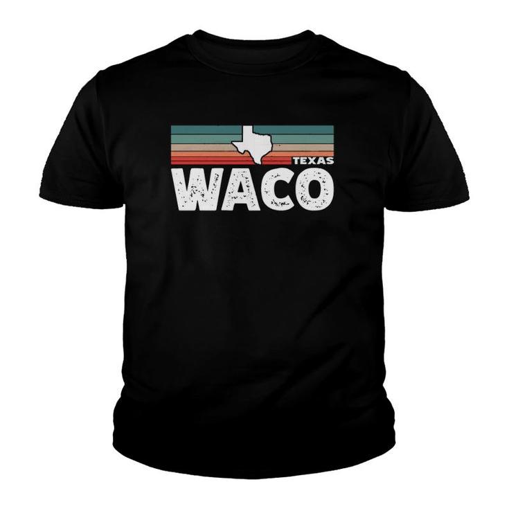 Vintage Retro Waco Tx Tourist Native Texas State  Youth T-shirt