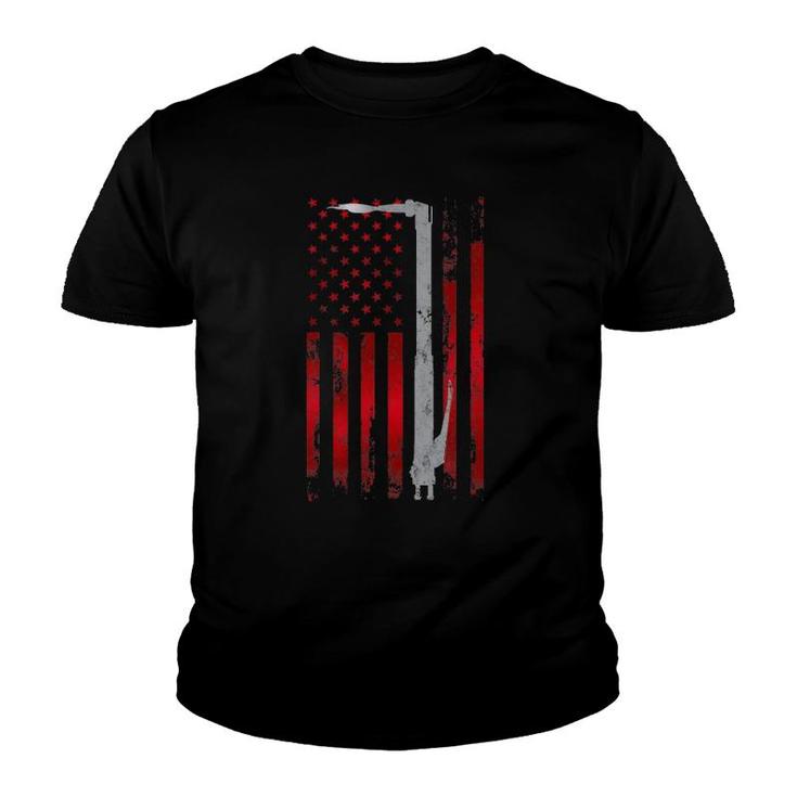 Welding Vintage Patriotic Usa American Flag Welder Gift Youth T-shirt
