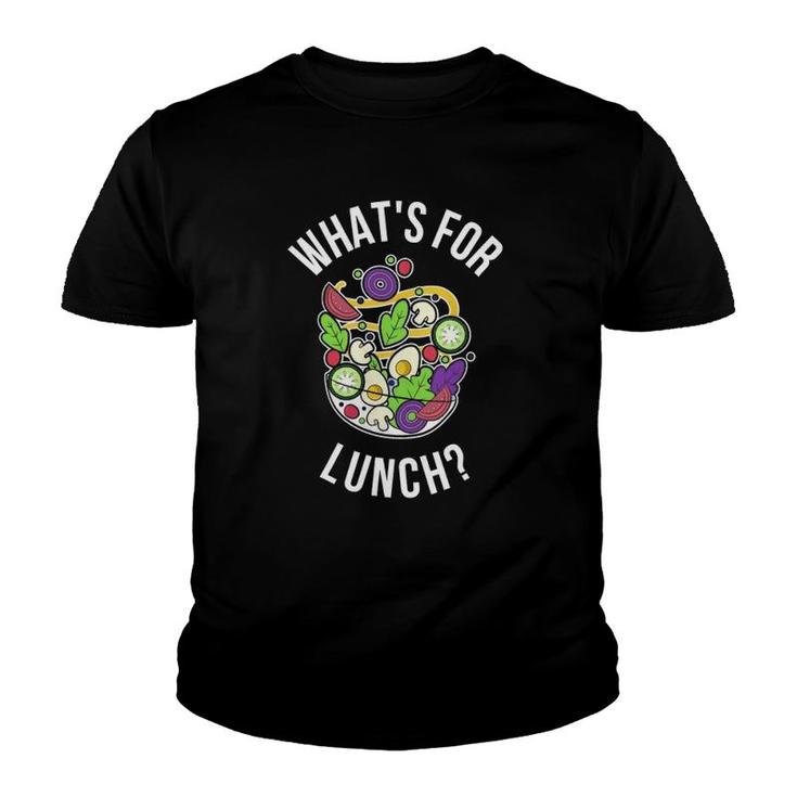 Whats For Lunch Funny Lunch Lady Youth T-shirt