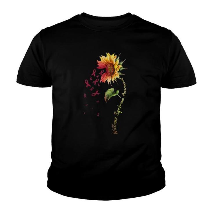 Williams Syndrome Awareness Sunflower Youth T-shirt