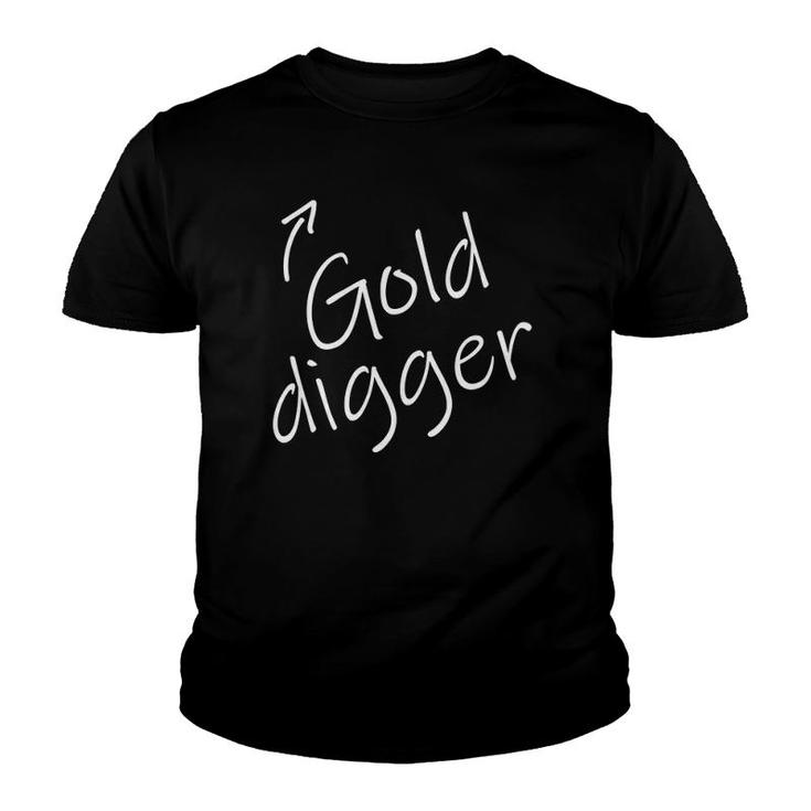 Womens Gold Digger Funny Adult Humor Halloween Costume Youth T-shirt