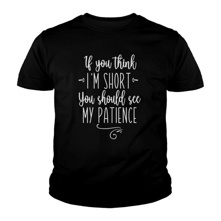 Patience Fuel Gauge Low Funny Impatient Angry Exhausted Youth T-shirt