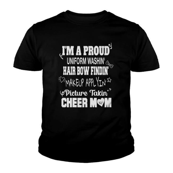 Womens Proud Cheer Mom Cheerleader Cheerleading Youth T-shirt