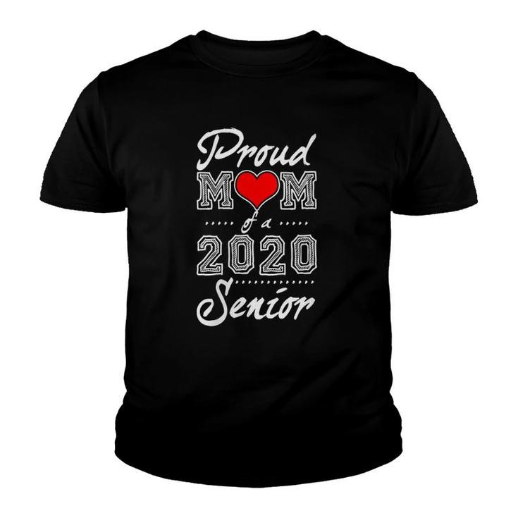 Womens Proud Mom Of A 2020 Senior Graduate Graduation Youth T-shirt