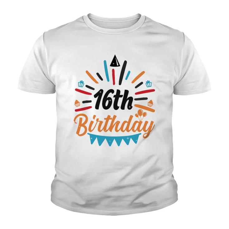 16Th Birthday 2006 Orange Graphics Youth T-shirt