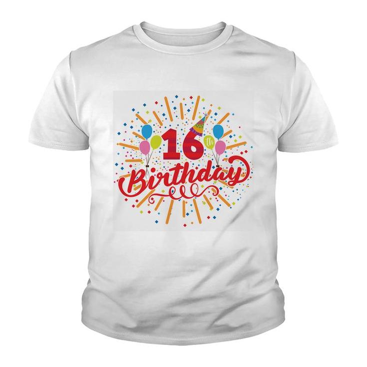 16Th Birthday 2006 White Graphics Hd Youth T-shirt