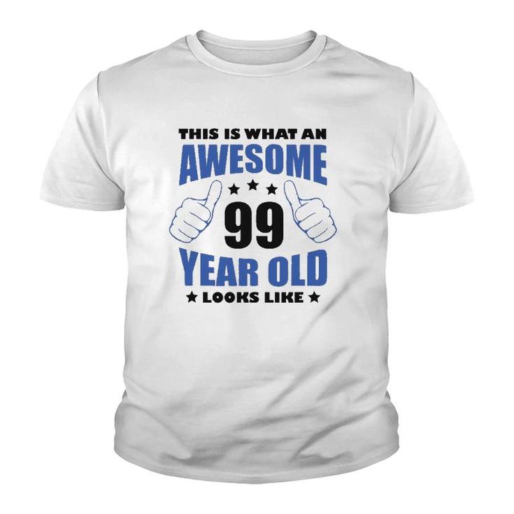 99Th Birthday Awesome Gift For Him 99 Years Old Grandpa 1923 Ver2 Youth T-shirt