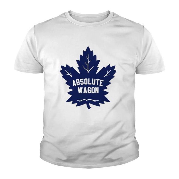 Absolute Wagon Maple Leaf Ice Hockey Lover Youth T-shirt