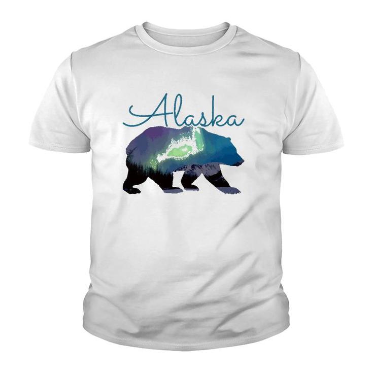 Alaska Bear Grizzly Polar Alaskan Nature Youth T-shirt
