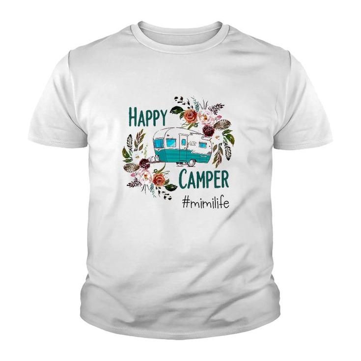 Amazing Happy Camper Mimi Life  Youth T-shirt