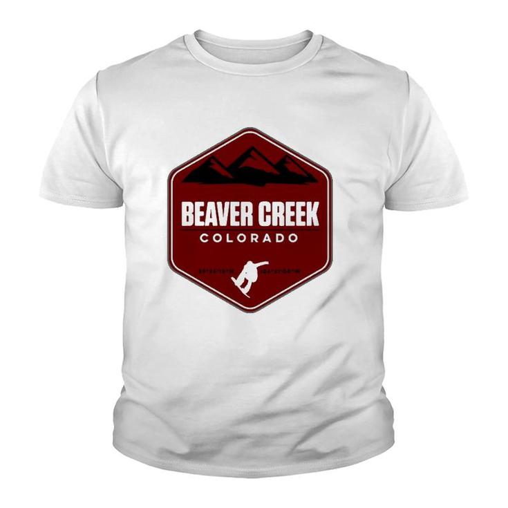Beaver Creek Colorado Snowboard  Youth T-shirt