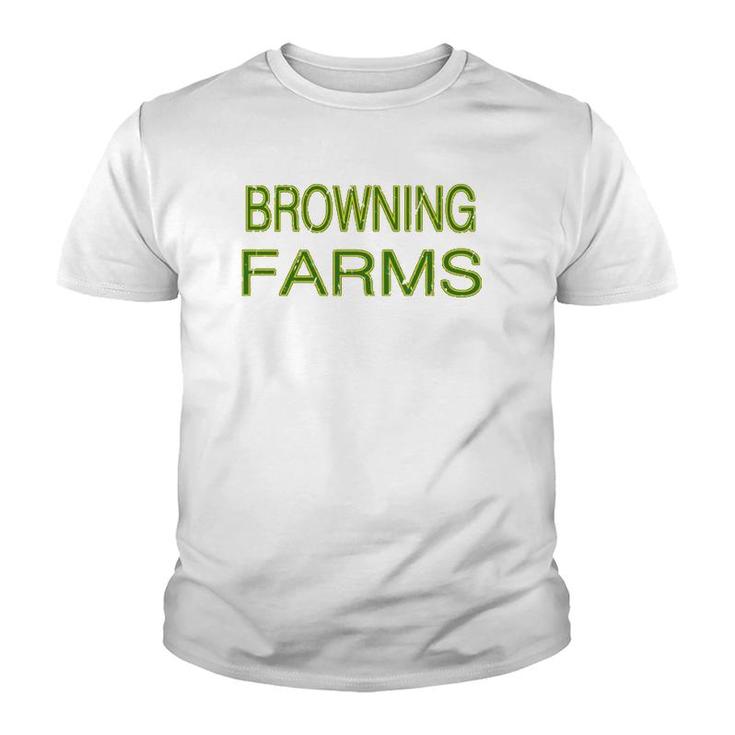 Browning Farms Squad Family Reunion Last Name Team  Youth T-shirt