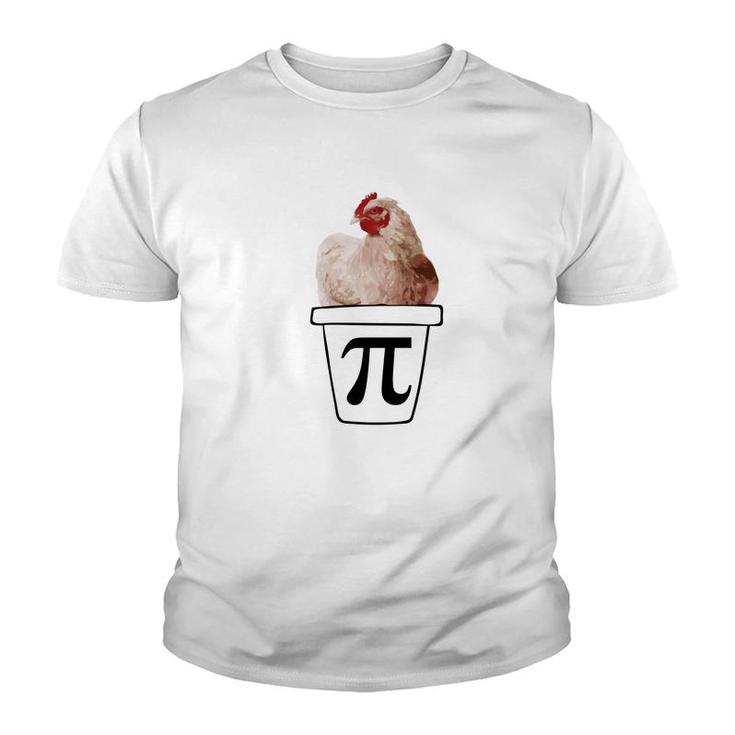 Chicken Pot Pi Funny Pi Day Parody Joke Math Tee Youth T-shirt