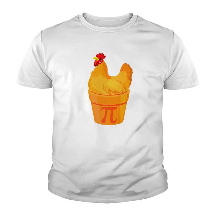 Chicken Pot Pie Pi Day  Mathematician Funny Math Gift Youth T-shirt