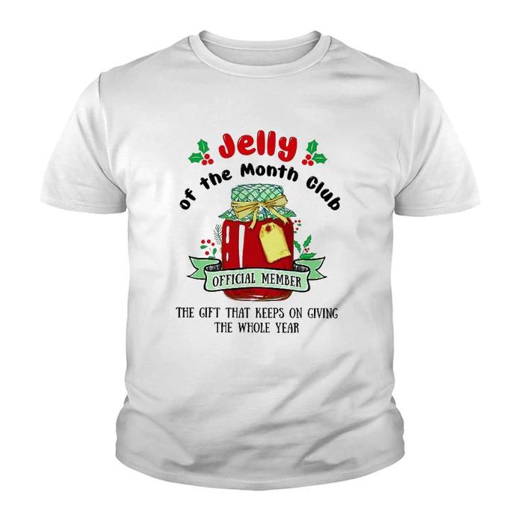 Christmas Jelly Of The Month Club Official Member Youth T-shirt