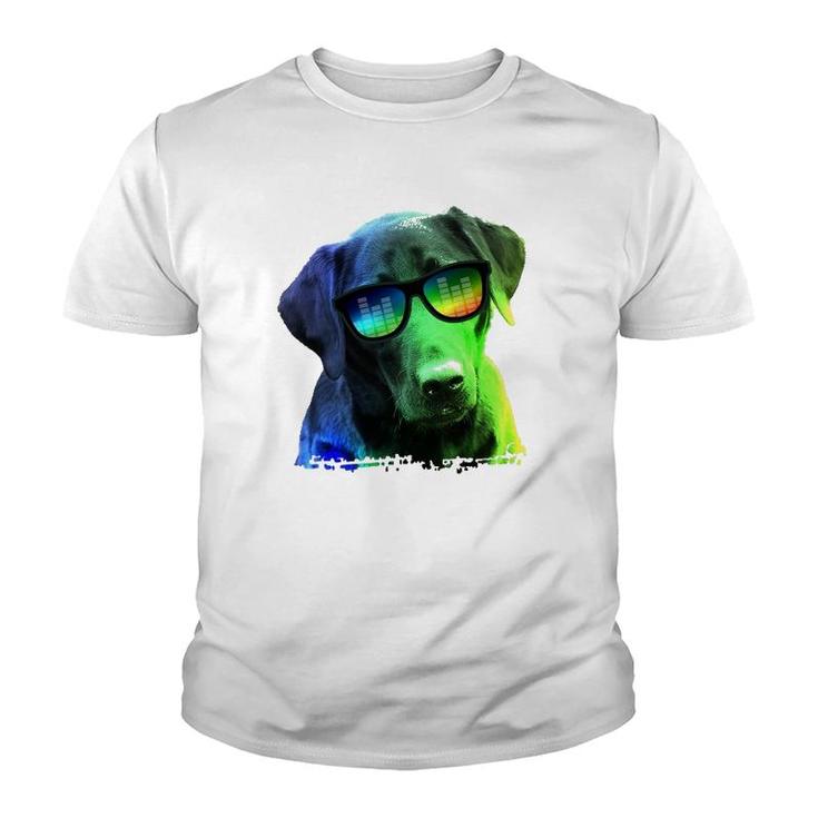 Colorful Dog Retriever Labrador Pet Lovers Gift Youth T-shirt