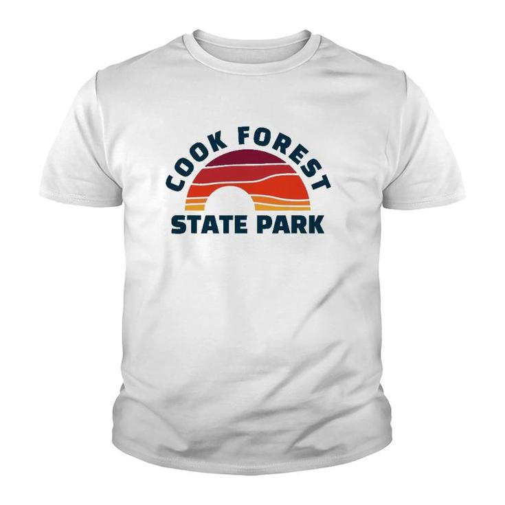 Cook Forest Park Vintage Retro Youth T-shirt