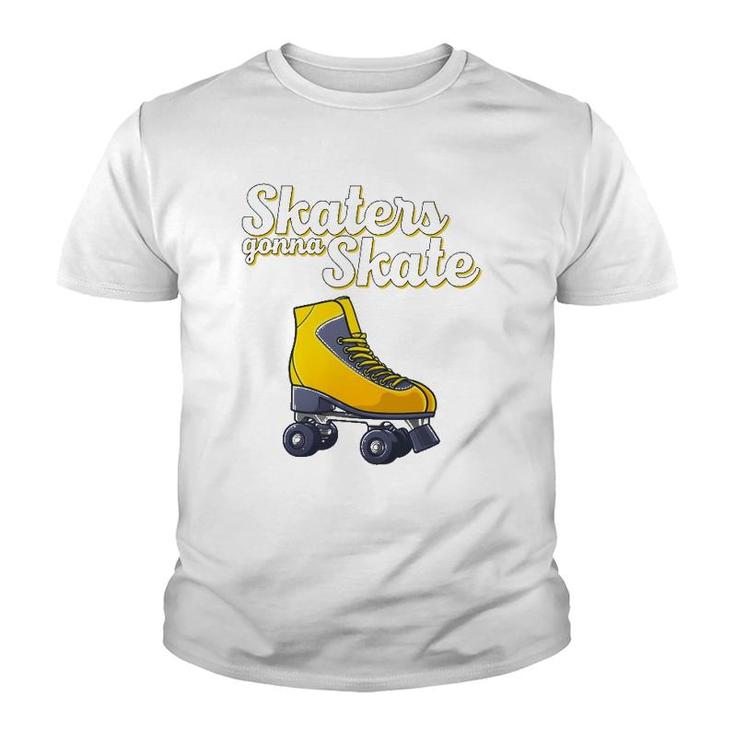 Cool Roller Skating For Men Women Roller Derby Disco Skater Youth T-shirt