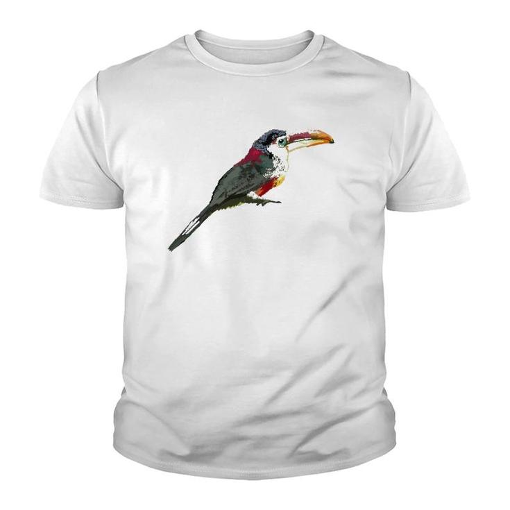 Curl Crested Aracari Birdtee Youth T-shirt