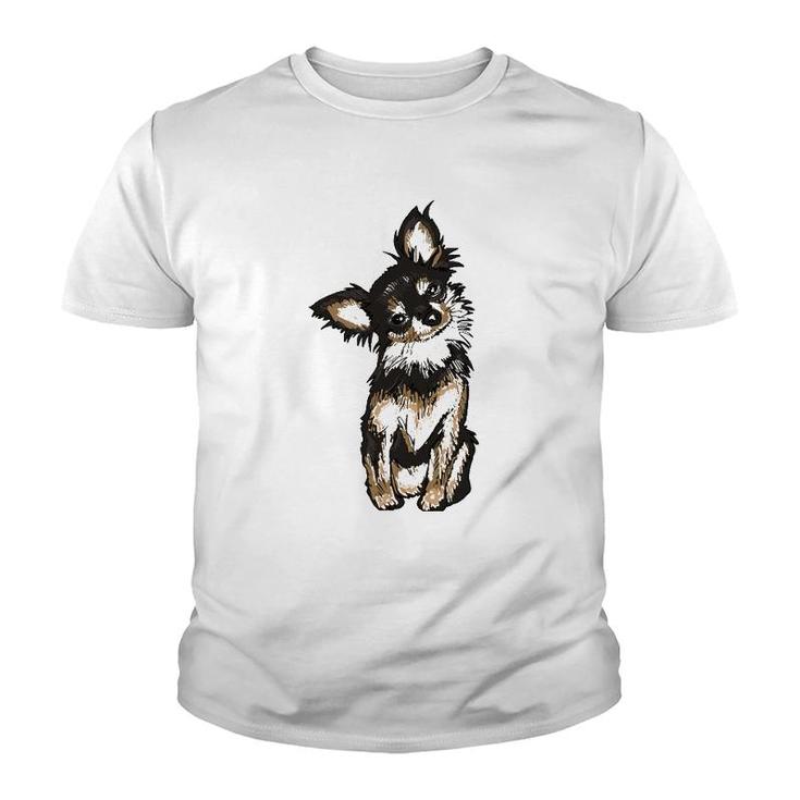 Cute Chihuahua Dog Illustration Chihuahua Owner Youth T-shirt