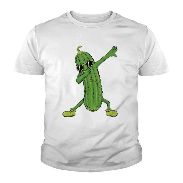 Dabbing Pickle Dancing Cucumber Lover Funny Gifts  Youth T-shirt
