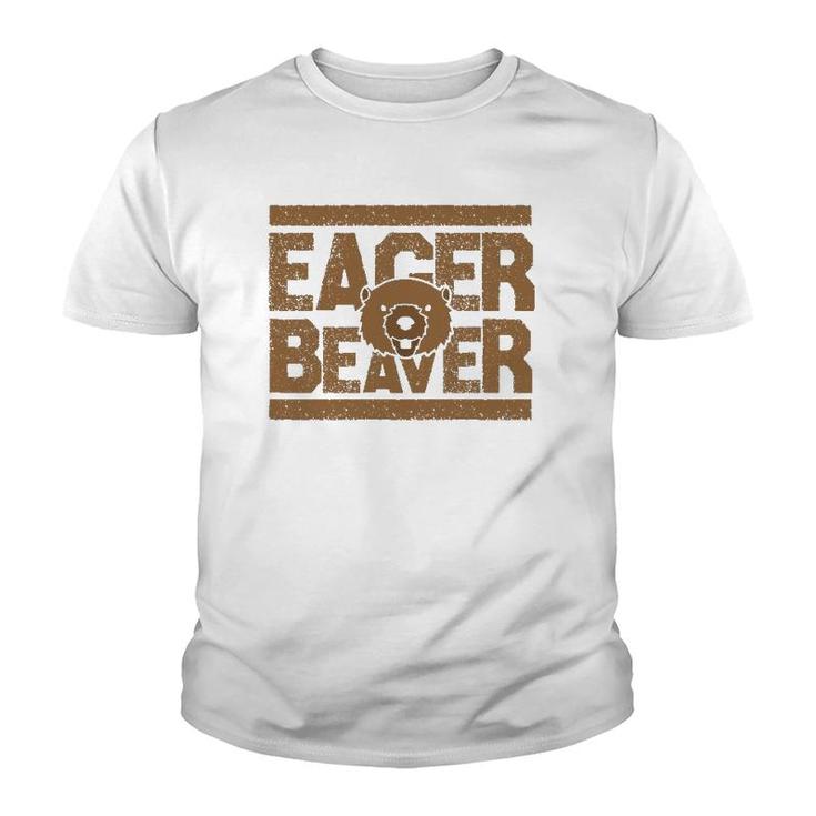Eager Beaver Funny Animal Gift Youth T-shirt