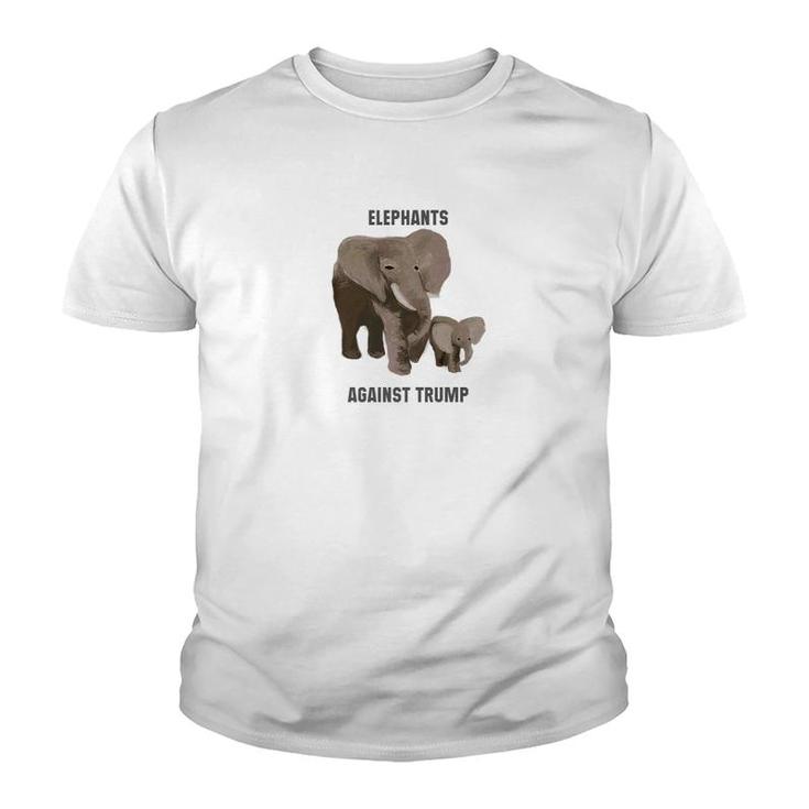 Elephants Against Trump Anti Trophy Hunting Youth T-shirt