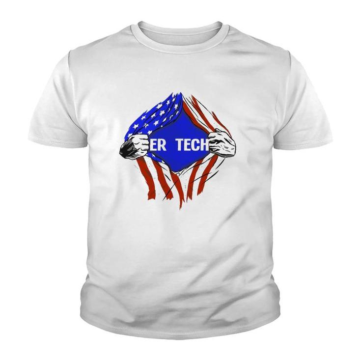 Er Tech X Emergency Room Tech Youth T-shirt