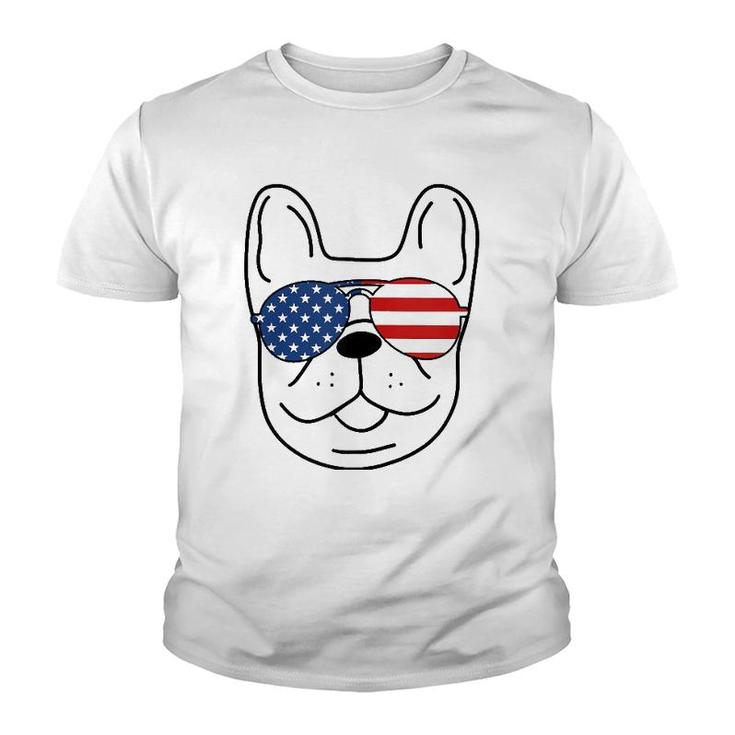 French Bulldog 4Th Of July Independence Day  Youth T-shirt