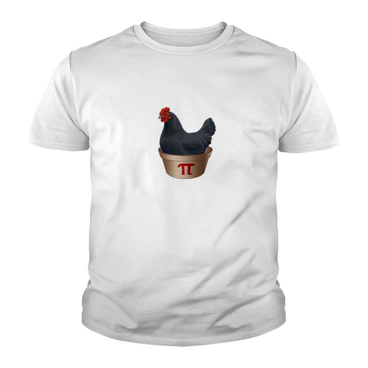 Funny Chicken Pot Pi Pot Pie Black Hen Youth T-shirt