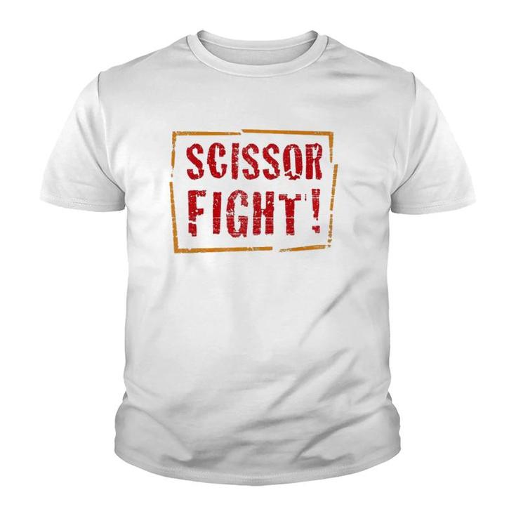Funny Scissor Fight Grade School Teacher Student Youth T-shirt