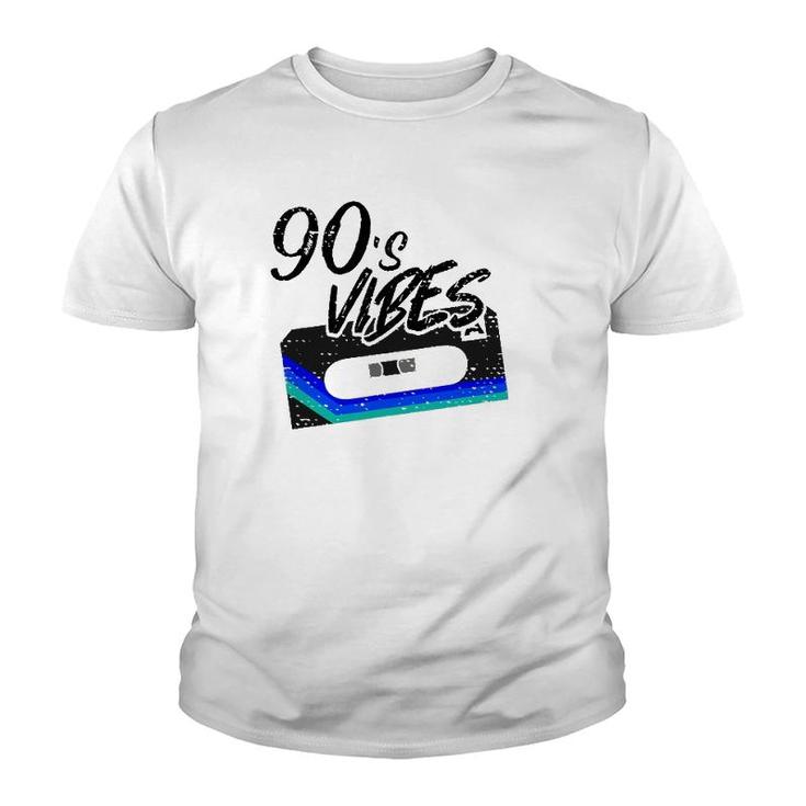 Funny Vintage 90S Vibe Party Compact Cassette Tape Stereo Youth T-shirt
