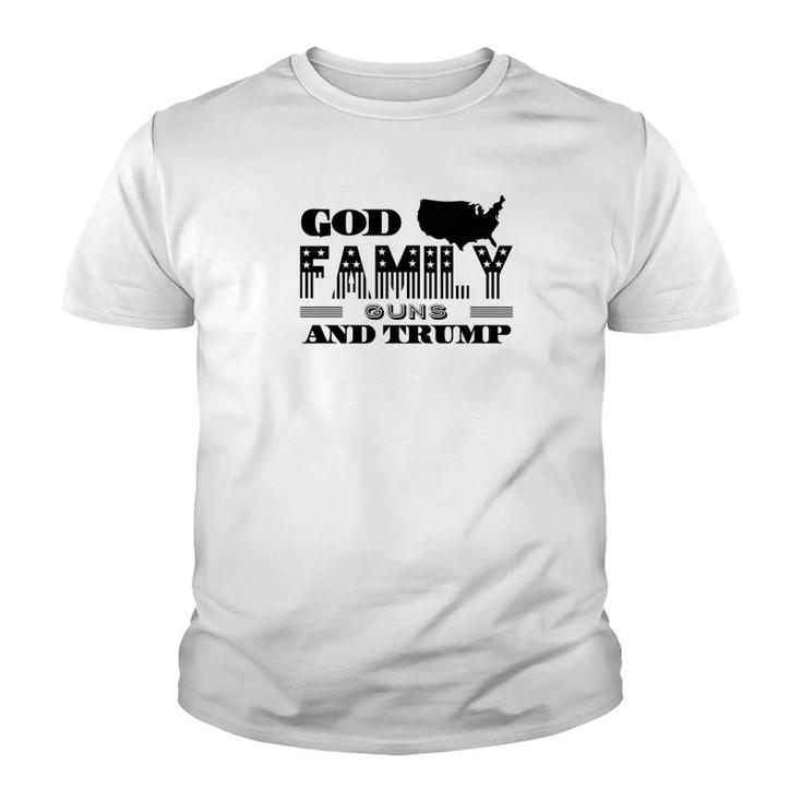 God And Family And Guns And Trump Premium Youth T-shirt